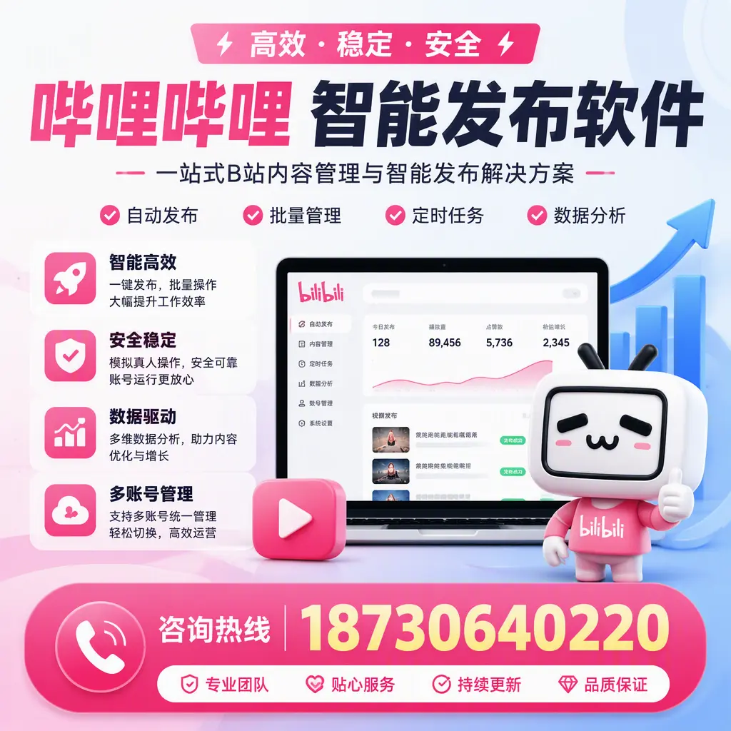 哔哩哔哩智能发布软件适用场景分析:在 临沧 的最佳实践