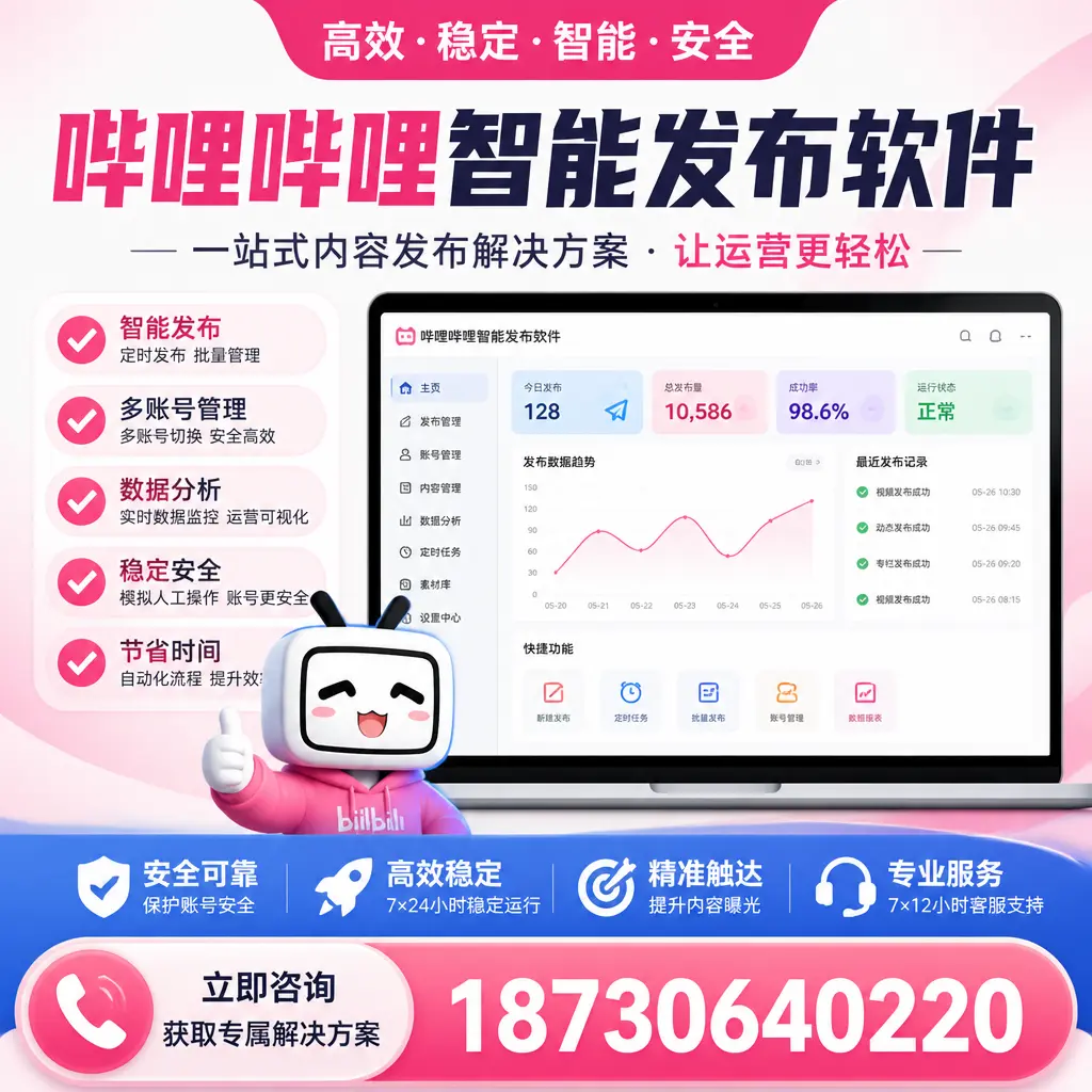 哔哩哔哩智能发布软件选型对比:哪个更适合 临沧 的你?